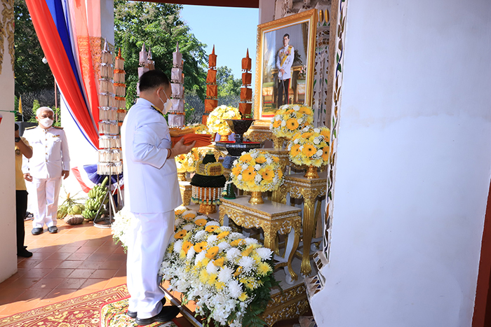 กรมพัฒนาฝีมือแรงงาน อัญเชิญผ้าพระกฐินพระราชทาน ทอดถวาย ณ วัดพระธาตุช้างค้ำวรวิหาร จังหวัดน่าน