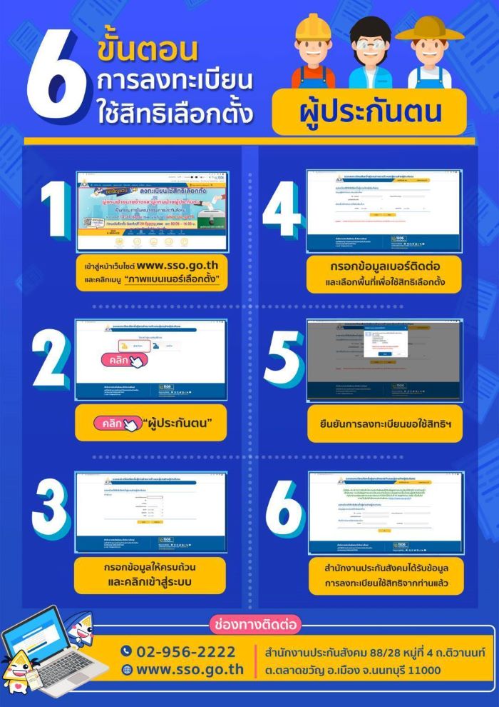 เตรียมตัวเลือกตั้งบอร์ดประกันสังคม โค้งสุดท้ายลงทะเบียนภายใน 10 พ.ย.